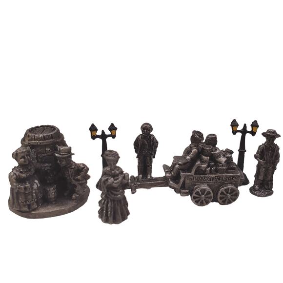 Liberty Falls Americana Pewter Collection Figures 1995 Grand Junction 15 Pieces - Picture 3 of 15